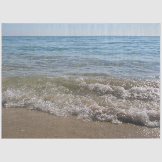 海&砂ビーチ波 薄葉紙 (正面)