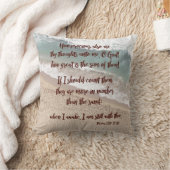 海/砂詩篇139聖句 クッション (ブランケット)