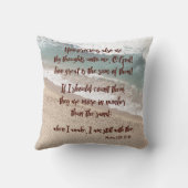 海/砂詩篇139聖句 クッション (裏面)