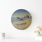 海、空にあなた自身を与えて下さい ラージ壁時計 (ホーム)