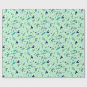 海（緑） ラッピングペーパー (フラット)