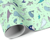 海（緑） ラッピングペーパー (ロールコーナー)