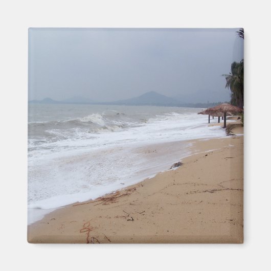 海,自然,水,空,旅行,ビーチ,土地 マグネット (正面)