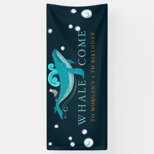 海 |誕生日バナー 横断幕 (縦)