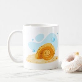 海貝。水中の世界。海寿命 コーヒーマグカップ