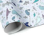海（青） ラッピングペーパー (ロールコーナー)
