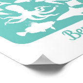 海- 100シグネチャーゲストブック代替 ポスター (角)