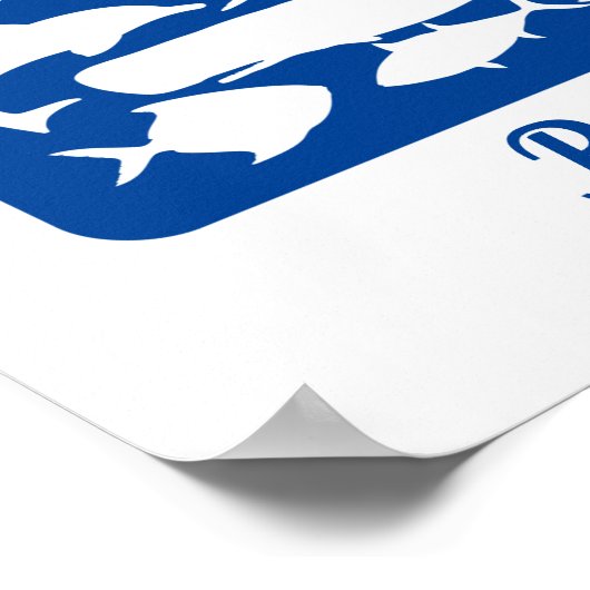 海- 250 Signature Guest Book Alternative ポスター (角)