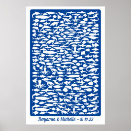 海- 250 Signature Guest Book Alternative ポスター