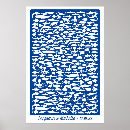 海- 250 Signature Guest Book Alternative ポスター (正面)