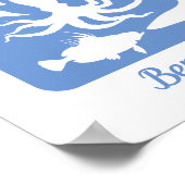 海- 50シグネチャーゲストブックの代替 ポスター (角)