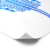 海_blue_sting_ray ポスター (角)