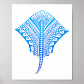 海_blue_sting_ray ポスター (正面)