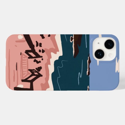 海 Case-Mate iPhoneケース (裏面 (横))