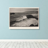 海、Cliff House Rocksのヘッドランズ キャンバスプリント (インサイチュ (ウッドフロア))