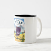 海「Go by飛行機」にアクセス ツートーンマグカップ (正面右)