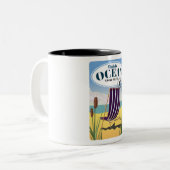 海「Go by飛行機」にアクセス ツートーンマグカップ (正面左)