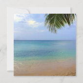 海 | Palm | 結婚式招待状半光沢 招待状 (裏面)