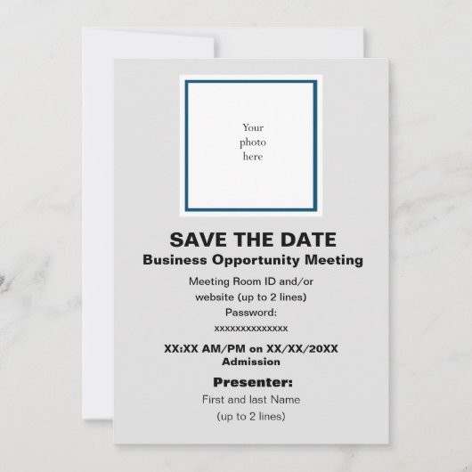 海Bl. and Lt. Gray仮想バス。開く一致 セーブザデート (正面)