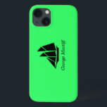 海Glow_Black-on-Green Clipper Ship_personalize iPhone 13ケース<br><div class="desc">私たちの海グローで大きなスキッパー、海上のアイコン、黒の緑のクリッパー船iPad空気保護カバーケースを表示する。カスタマイズするには、使用可能なテンプレートフィールドに自分の名前を追加し、あなたは完了！追加の設計オプショクリックンにはカスタマイズ、「it」と遠くにして行く。</div>