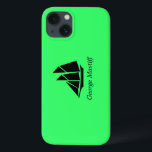 海Glow_Black-on-Green Clipper Ship_personalize iPhone 13ケース<br><div class="desc">私たちの海グローで大きなスキッパー、海上のアイコン、黒の緑のクリッパー船iPad空気保護カバーケースを表示する。カスタマイズするには、使用可能なテンプレートフィールドに自分の名前を追加し、あなたは完了!追加の設計オプショクリックンにはカスタマイズ、「it」と遠くにして行く。</div>