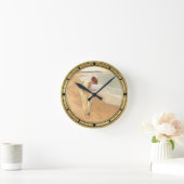 海Hath真珠 ラウンド壁時計 (ホーム)