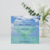 海III |の結婚式招待状の半光沢 招待状 (スタンド正面)