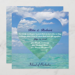 海III |の結婚式招待状の半光沢 招待状