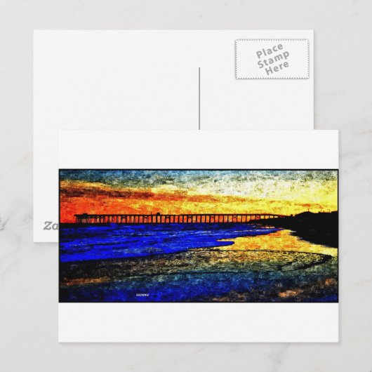 海SunSet ポストカード (正面/裏面)