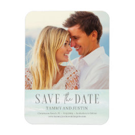 海Vibesビーチ結婚式Save The Date Magnet マグネット