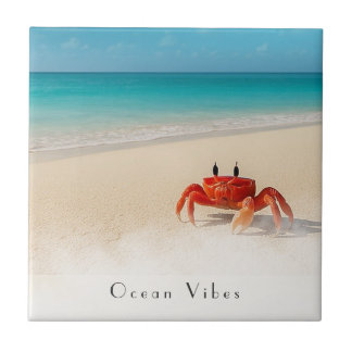 海Vibes – カスタマイズ可能なビーチCoaster タイル