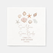 海You近海の赤ちゃんシャワー スタンダードカクテルナプキン (正面)