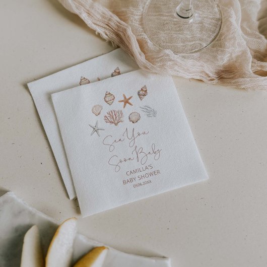 海You近海の赤ちゃんシャワー スタンダードカクテルナプキン