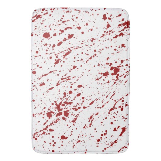 浸る血恐怖恐怖のハロウィンの血の装飾 バスマット (正面縦)