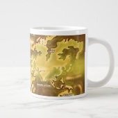 浸水した地球地図 ジャンボコーヒーマグカップ (右)