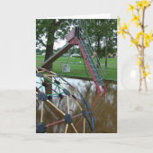 浸水した遊び場 カード (黄色い花)