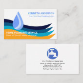 浸水カラフル水層配管工具 名刺 (正面/裏面)