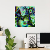 浸水布 ポスター (ホームオフィス)