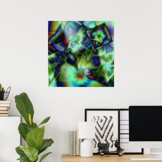 浸水布 ポスター (ホームオフィス)