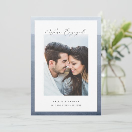 浸縁ど |フォト婚約 案内状 (スタンド正面)