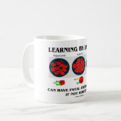 浸透の致命的な結果(生物学)によって学ぶこと コーヒーマグカップ (正面左)