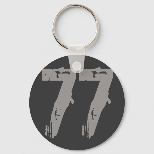 浸食されたスタイル番号77 キーホルダー (正面)