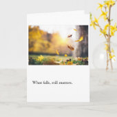 消えたものにも意味はある カード (黄色い花)