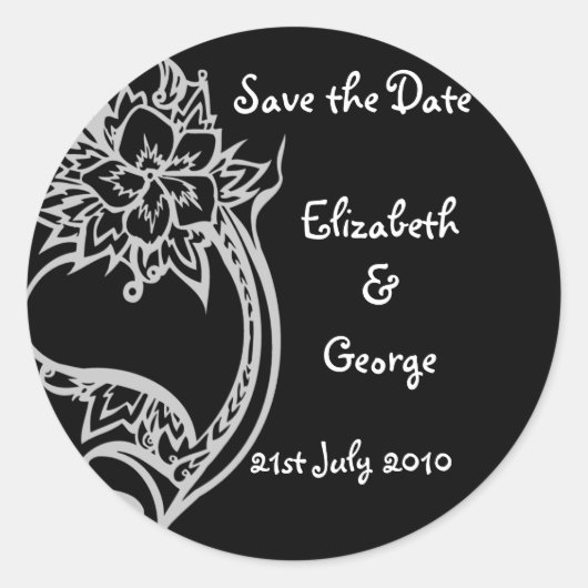 消えたハート ラウンドシール (正面)