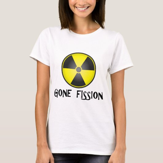 消えた核分裂放射線シンボル Tシャツ (正面)