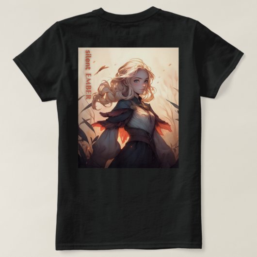 消えた残り火 Tシャツ (デザイン裏面)