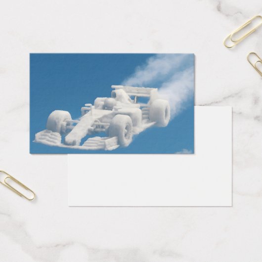 消えた車の雲のプロフィール名刺 (オフィス)