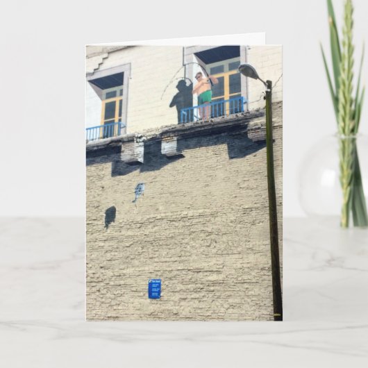 消えた魚釣りの謝罪グリーティングカード カード (正面)