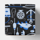 消えた魚釣りの青いパターンキューブ フェイバーボックス (上部)