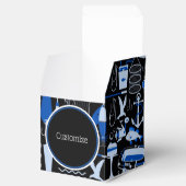 消えた魚釣りの青いパターンキューブ フェイバーボックス (オープン)